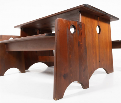 Gilbert Marklund Mid Century Modern Dining Set by Gilbert Marklund for Furusnickarn AB 1960s