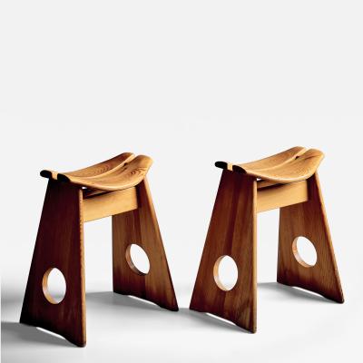 Gilbert Marklund Pair of Stools by Gilbert Marklund for Furusnickarn AB