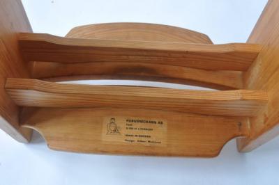 Gilbert Marklund Solid Pine Stool by Gilbert Marklund