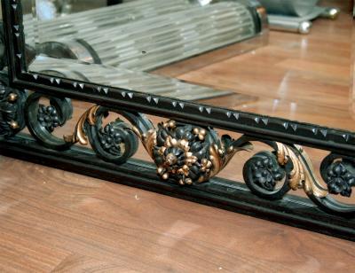 Gilbert Poillerat Art Deco Mirror attributed to POILLERAT