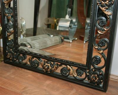 Gilbert Poillerat Art Deco Mirror attributed to POILLERAT