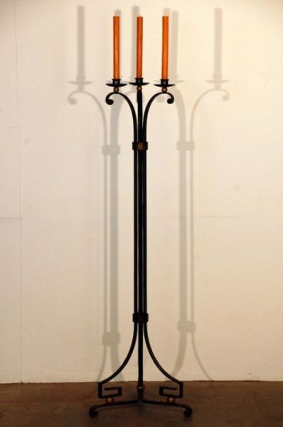 Gilbert Poillerat Exceptional French Candelabra in the style of Gilbert Poillerat