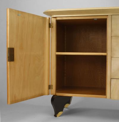 Gilbert Poillerat French 1940 Parchment Sideboard