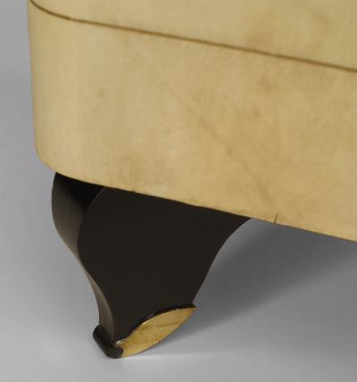 Gilbert Poillerat French 1940 Parchment Sideboard