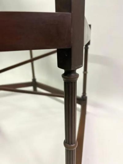 Gilbert Poillerat French Modern Neoclassical Hexagonal Bronze Cocktail Table Poillerat Arbus
