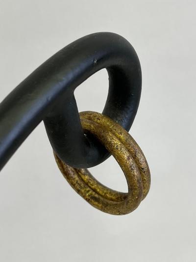 Gilbert Poillerat French Modern Neoclassical Wrought Iron Dining Center Table Gilbert Poillerat