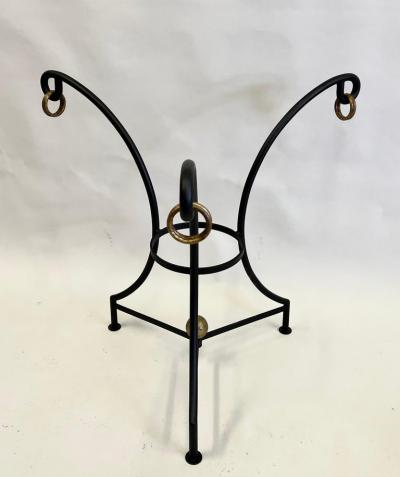 Gilbert Poillerat French Modern Neoclassical Wrought Iron Dining Center Table Gilbert Poillerat