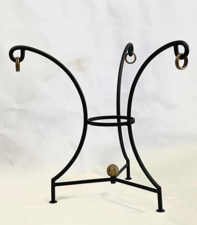 Gilbert Poillerat French Modern Neoclassical Wrought Iron Dining Center Table Gilbert Poillerat