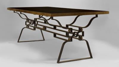 Gilbert Poillerat French Post War Design 1950s Iron Dining Table