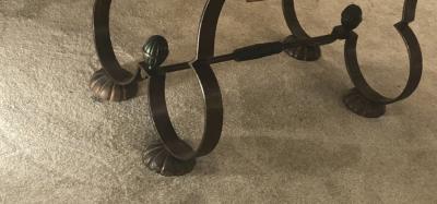 Gilbert Poillerat Gilbert Poillerat attributed charming exquisite coffee table in wood and iron