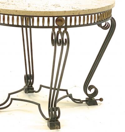 Gilbert Poillerat Gilbert Poillerat attributed superb iron work coffee table