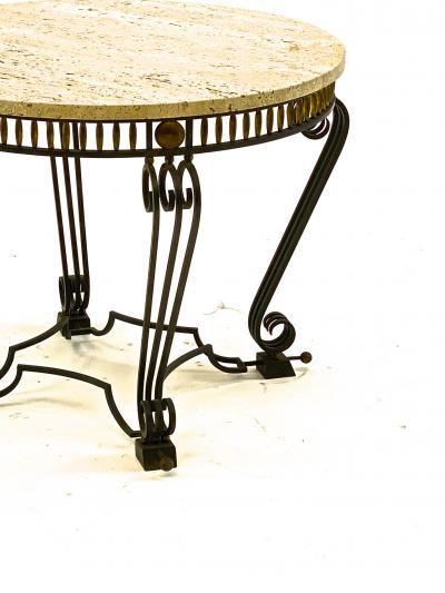 Gilbert Poillerat Gilbert Poillerat attributed superb iron work coffee table