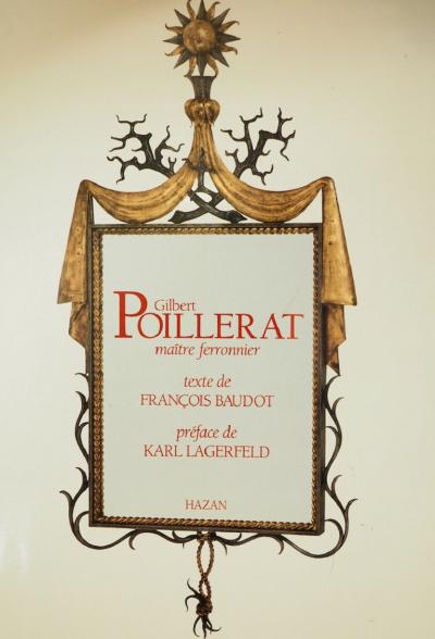 Gilbert Poillerat Gilbert Poillerat double branch bronze sconce