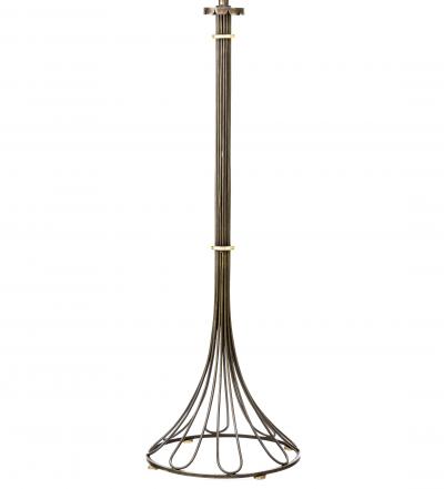 Gilbert Poillerat Glbert Poillerat documented wrought iron and gold leaf floor lamp