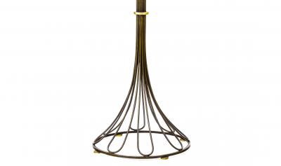 Gilbert Poillerat Glbert Poillerat documented wrought iron and gold leaf floor lamp