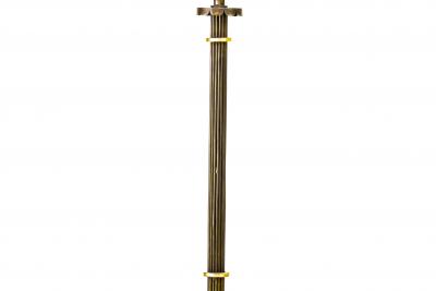 Gilbert Poillerat Glbert Poillerat documented wrought iron and gold leaf floor lamp