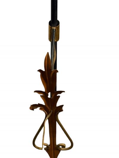 Gilbert Poillerat LARGE ITALIAN GOLD BLACK ARROW LANTERN SCONCE MANNER OF GILBERT POILLERAT