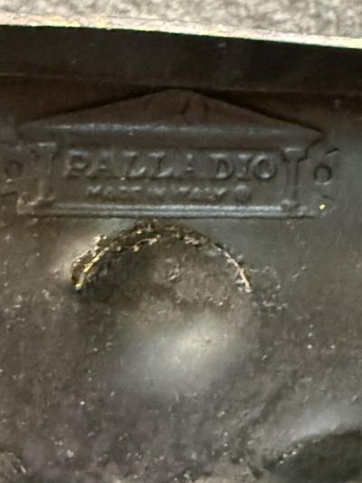 Gilbert Poillerat LARGE ITALIAN GOLD BLACK ARROW LANTERN SCONCE MANNER OF GILBERT POILLERAT