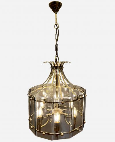 Gilbert Poillerat Lantern with in the mind of Gilbert Poillerat France circa 1970