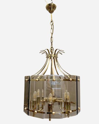 Gilbert Poillerat Lantern with in the mind of Gilbert Poillerat France circa 1970