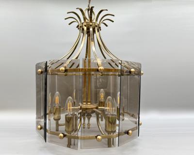 Gilbert Poillerat Lantern with in the mind of Gilbert Poillerat France circa 1970