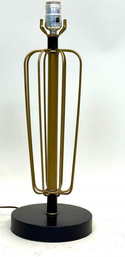 Gilbert Poillerat Pair French Mid Century Enameled Wire Sphere Table Lamps Gilbert Poillerat 1950