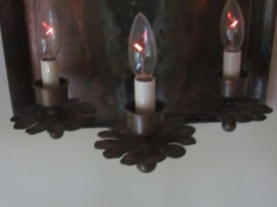 Gilbert Poillerat Pair of French Mid Century Modern Copper Iron Sconces Gilbert Poillerat 1940