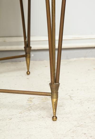 Gilbert Poillerat Rare Bronze and Iron Coffee Table Design Inspired by Gilbert Poillerat
