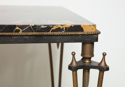 Gilbert Poillerat Rare Bronze and Iron Coffee Table Design Inspired by Gilbert Poillerat