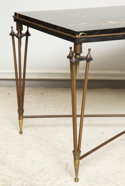Gilbert Poillerat Rare Bronze and Iron Coffee Table Design Inspired by Gilbert Poillerat