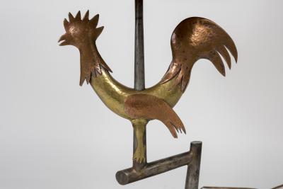 Gilbert Poillerat Wrought Iron BIrd lamp in the style of Gilbert Poillerat