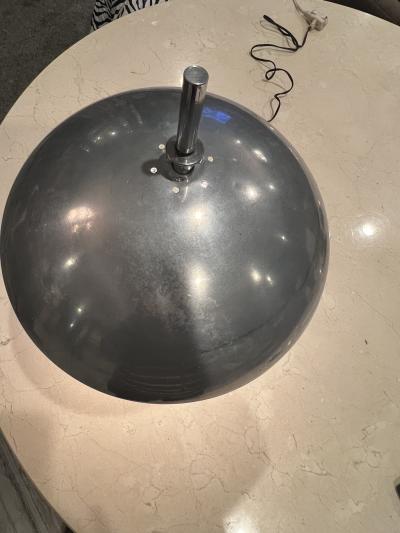 Gilbert Rohde ART DECO CHROME AND CUSTARD GLASS LAMP BY GILBERT ROHDE
