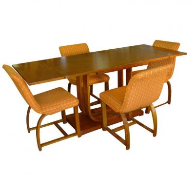 Gilbert Rohde Art Deco Gilbert Rohde Heywood Wakefield Extension Dining Table