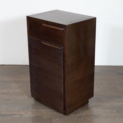 Gilbert Rohde Art Deco Hand Rubbed Burled Walnut Nightstand by Gilbert Rohde for Herman Miller