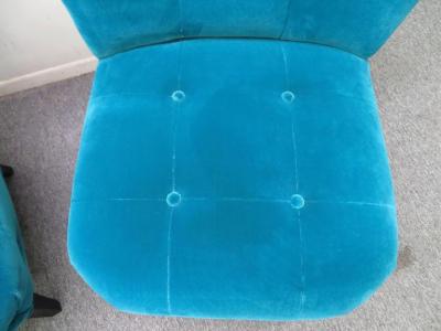 Gilbert Rohde Excellent Pair of Gilbert Rohde Style Mohair Slipper Chairs Mid Century Modern