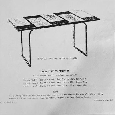 Gilbert Rohde Gilbert Rohde Dining Table or Desk for Troy Sunshade Co 1934