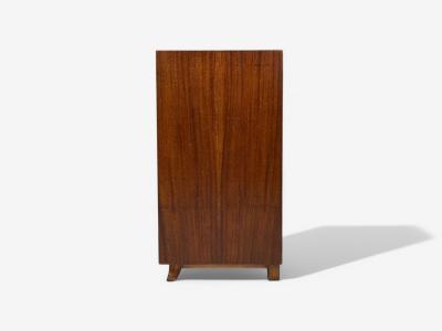 Gilbert Rohde Gilbert Rohde Mid Century Modern Dressers Leather Stained Wood 1940s