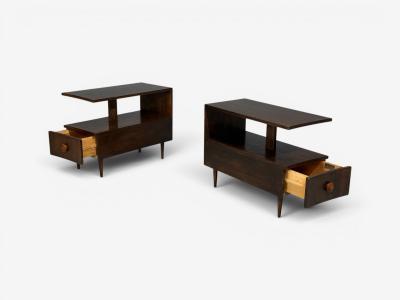 Gilbert Rohde Gilbert Rohde Rare Paldao End Tables Walnut USA 1940s