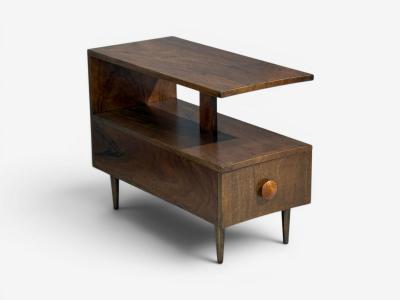Gilbert Rohde Gilbert Rohde Rare Paldao End Tables Walnut USA 1940s