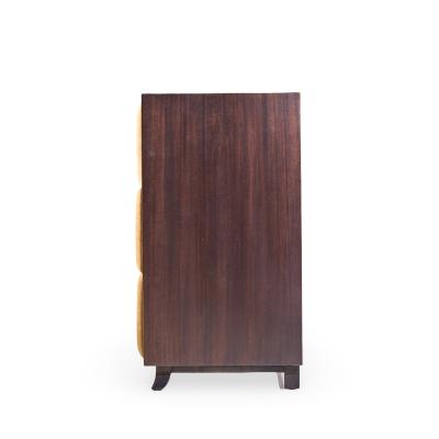 Gilbert Rohde Gilbert Rohde for Herman Miller Model 4140 Upholstered Chest Dresser Pair