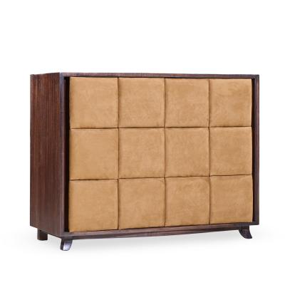 Gilbert Rohde Gilbert Rohde for Herman Miller Model 4140 Upholstered Chest Dresser Pair