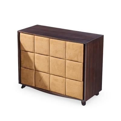 Gilbert Rohde Gilbert Rohde for Herman Miller Model 4140 Upholstered Chest Dresser Pair
