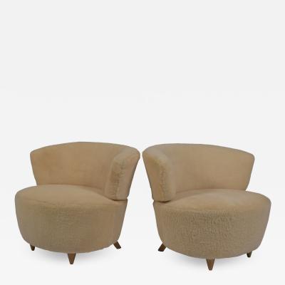 Gilbert Rohde Gilbert Rohde pair lounge chairs Herman Miller 1940