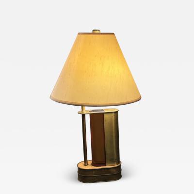 Gilbert Rohde MODERNIST BAKELITE AND BRASS ART DECO LAMP