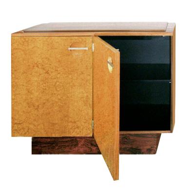 Gilbert Rohde Pair Streamline Art Deco Server Cabinets by Gilbert Rohde