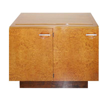 Gilbert Rohde Pair Streamline Art Deco Server Cabinets by Gilbert Rohde