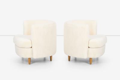 Gilbert Rohde Pair of Gilbert Rohde Attributed Cloud Form Lounge Chairs 1940s