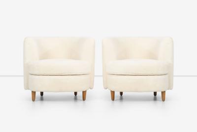 Gilbert Rohde Pair of Gilbert Rohde Attributed Cloud Form Lounge Chairs 1940s