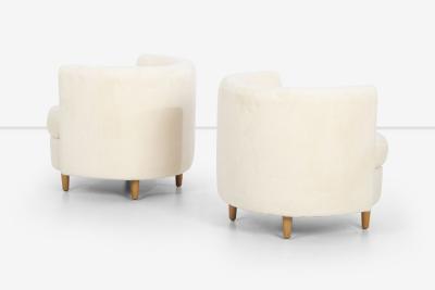 Gilbert Rohde Pair of Gilbert Rohde Attributed Cloud Form Lounge Chairs 1940s