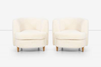 Gilbert Rohde Pair of Gilbert Rohde Attributed Cloud Form Lounge Chairs 1940s